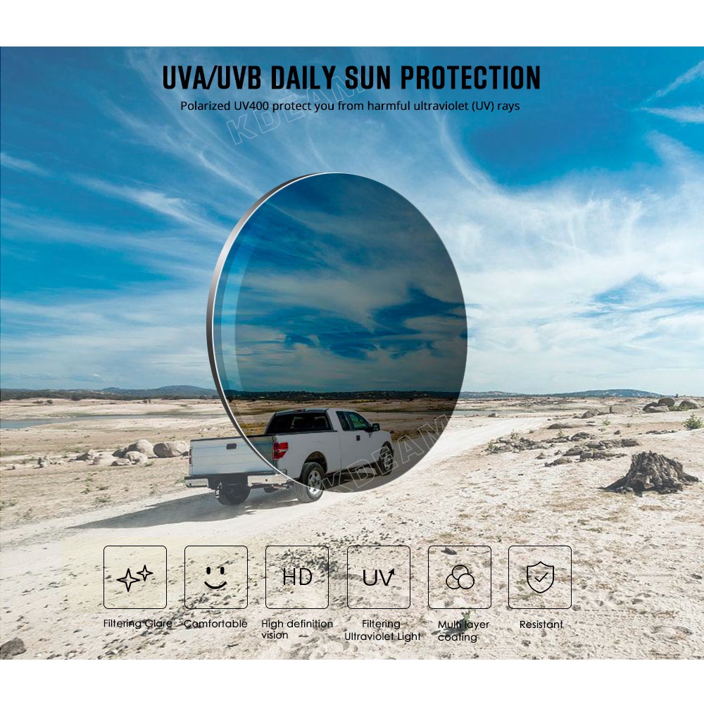 KDEAM Kính Mát Nam Phân Cực 2022 Gọng Vuông Thời Trang UV400