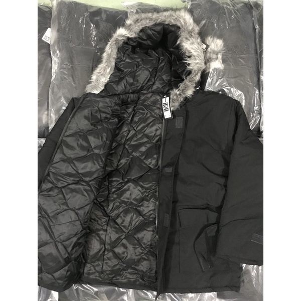 Áo Khoác Phao Kaki Lót Bông Nam Mũ Lông | Áo Đôi | phong cách HÀn Quốc