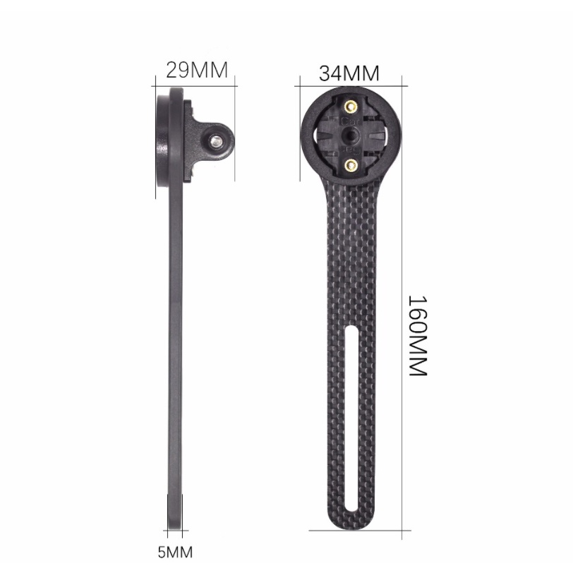 Hoàn toàn mới bằng sợi carbon Garmin / bryton / igpsport Xe đạp Giá đỡ hỗ trợ máy tính + Giá đỡ máy ảnh chuyển động GoPro + Giá đỡ đèn