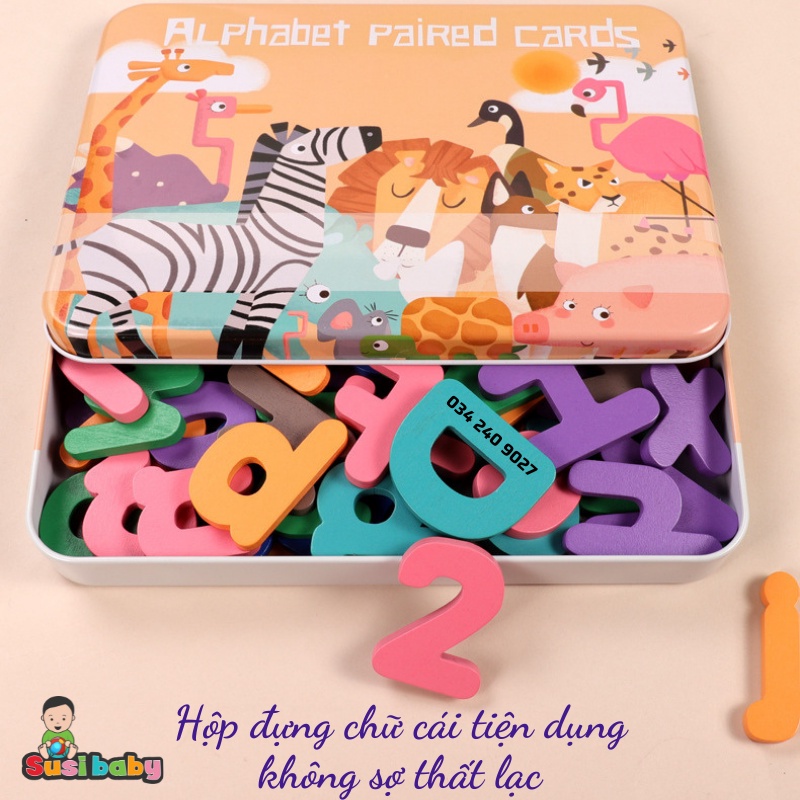 Flashcard gỗ cho bé - Bộ thẻ học thông minh NOBRANDWOOD Thế Giới Xung Quanh - Giáo dục sớm cho bé