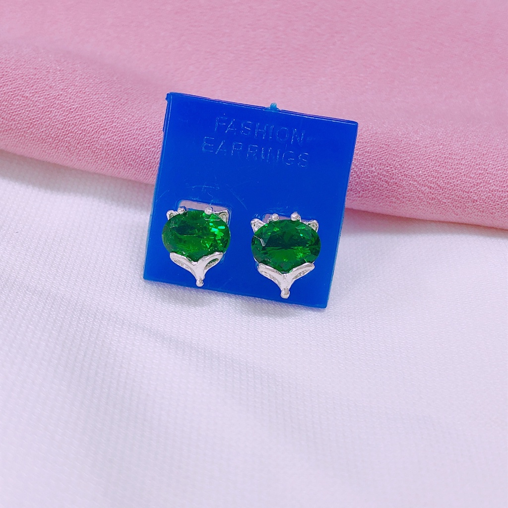 Bông tai hồ ly đủ màu theo mệnh LINH MIU SILVER