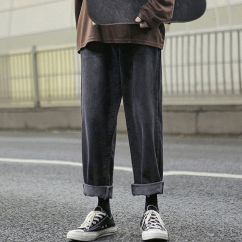 Quần jean ống rộng phong cách Hàn Quốc hợp thời trang cho nam size M-5XL | BigBuy360 - bigbuy360.vn