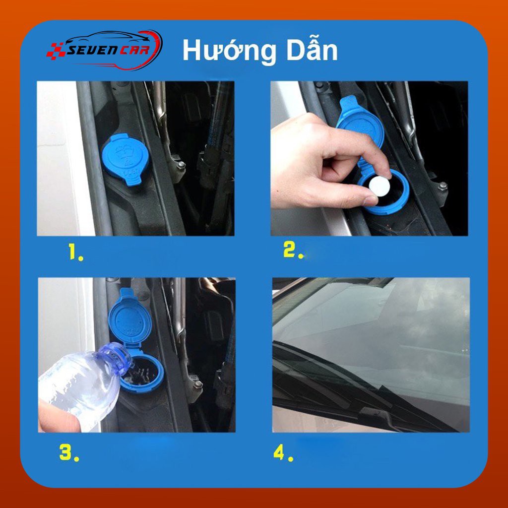 Viên sủi rửa kính oto - nước rửa kính oto, xe hơi tiện ích, tiết kiệm - SEVEN.CAR