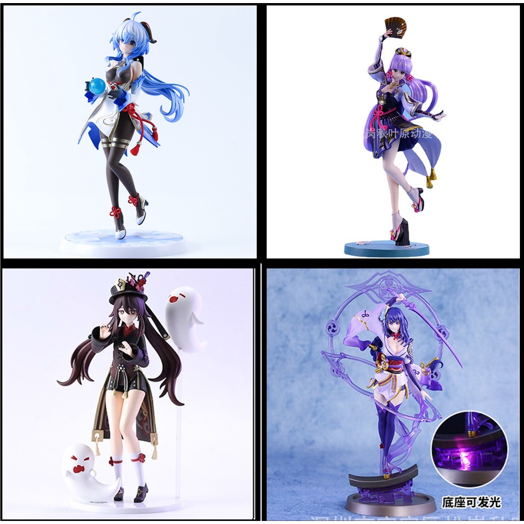 Mô hình nhân vật hutao ayaka ganyu lôi thần genshin impact