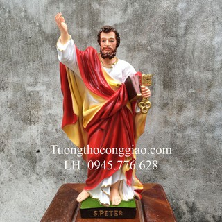 Tượng Thánh Phêrô (Mẫu Ý) 45cm Composite