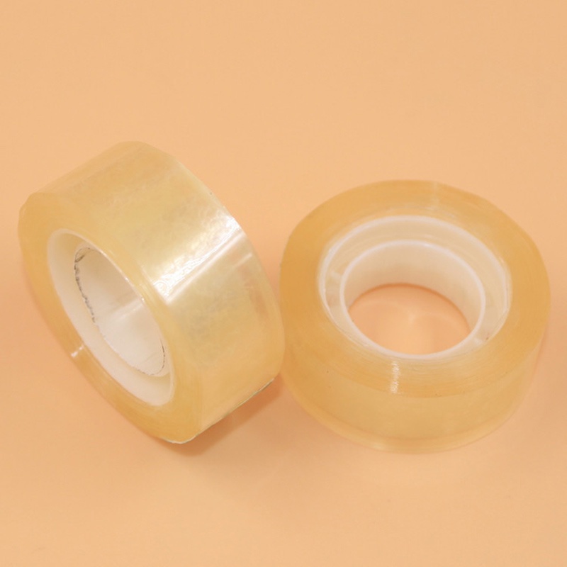 Cuộn Băng Keo Màu Vàng Trong Suốt 18mm X 20m Đa Năng Tiện Dụng Cho Văn Phòng