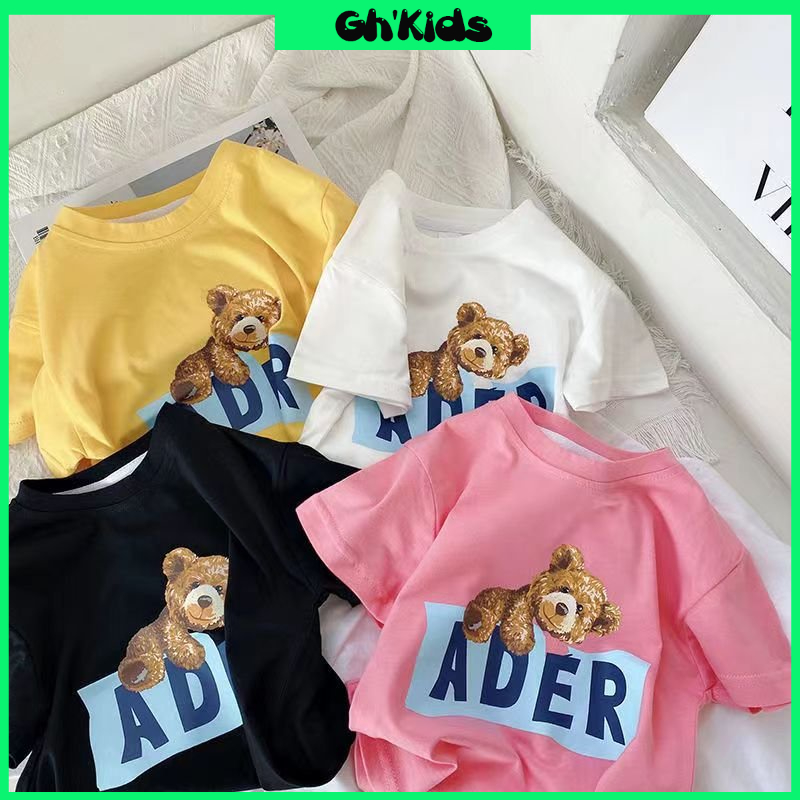Áo phông bé gái , Áo cộc tay mặc hè cho bé chất cotton size 11 - 65kg - Áo ADER