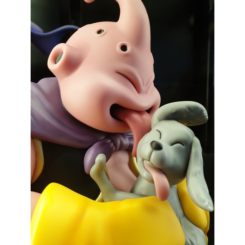 Mô hình Dragonball chính hãng - Buu mập &amp; chó cute phô mai que - OneStar