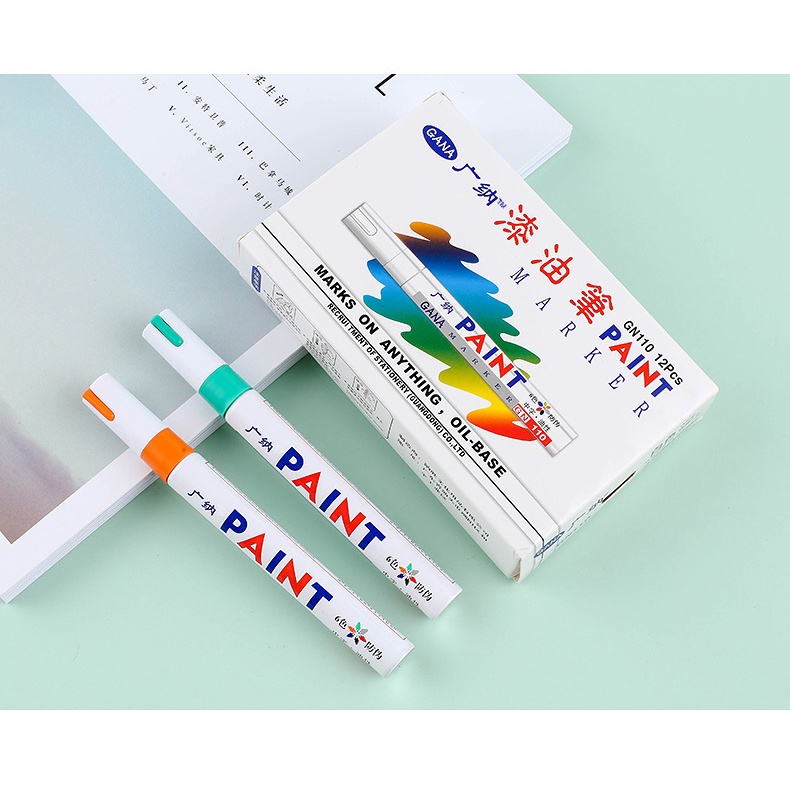 Bút dạ màu Gana Paint chống nước không phai có khả năng viết trên nhiều chất liệu
