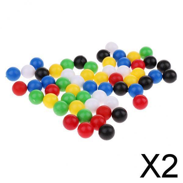 [12] 2×60 Pieces 1cm Round Balls for Connecting Four Balls in A Line Family Game