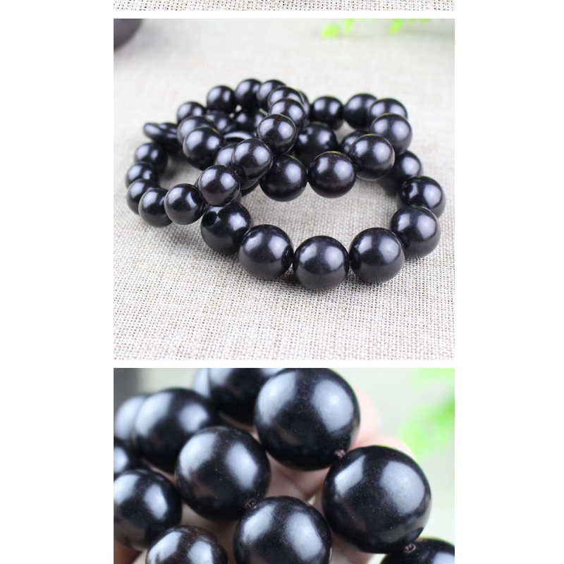 Vòng Tay Chuỗi Hạt Gỗ Mun Độc Đáo Thời Trang Cho Nam Và Nữ