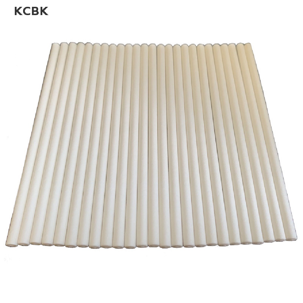KC 100Pcs Lollipop Cake Paper Stick Pops White Solid Paper Stick Baking DIY Mold BK