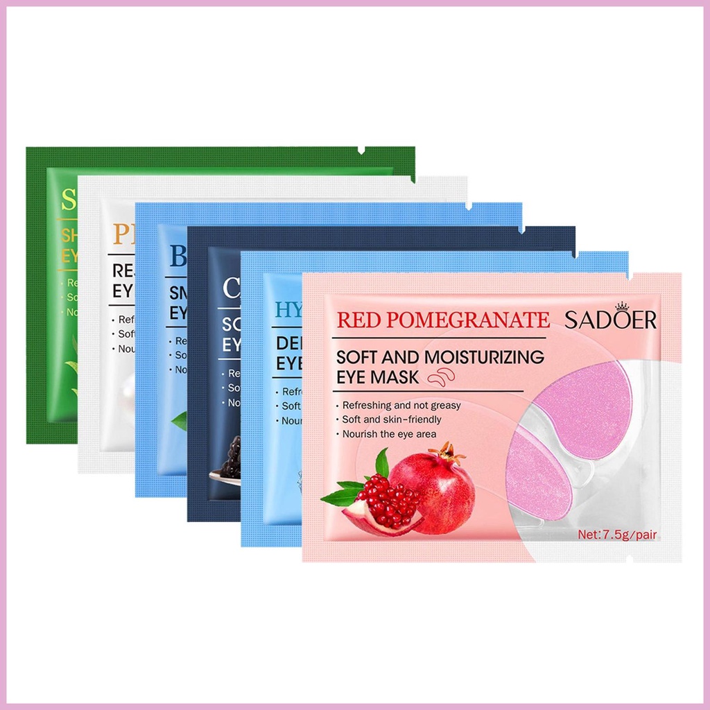 Set 10 Mặt Nạ Mắt Thành Phần Tự Nhiên Dưỡng Ẩm Xóa Mờ Quầng Thâm / Bọng Mắt