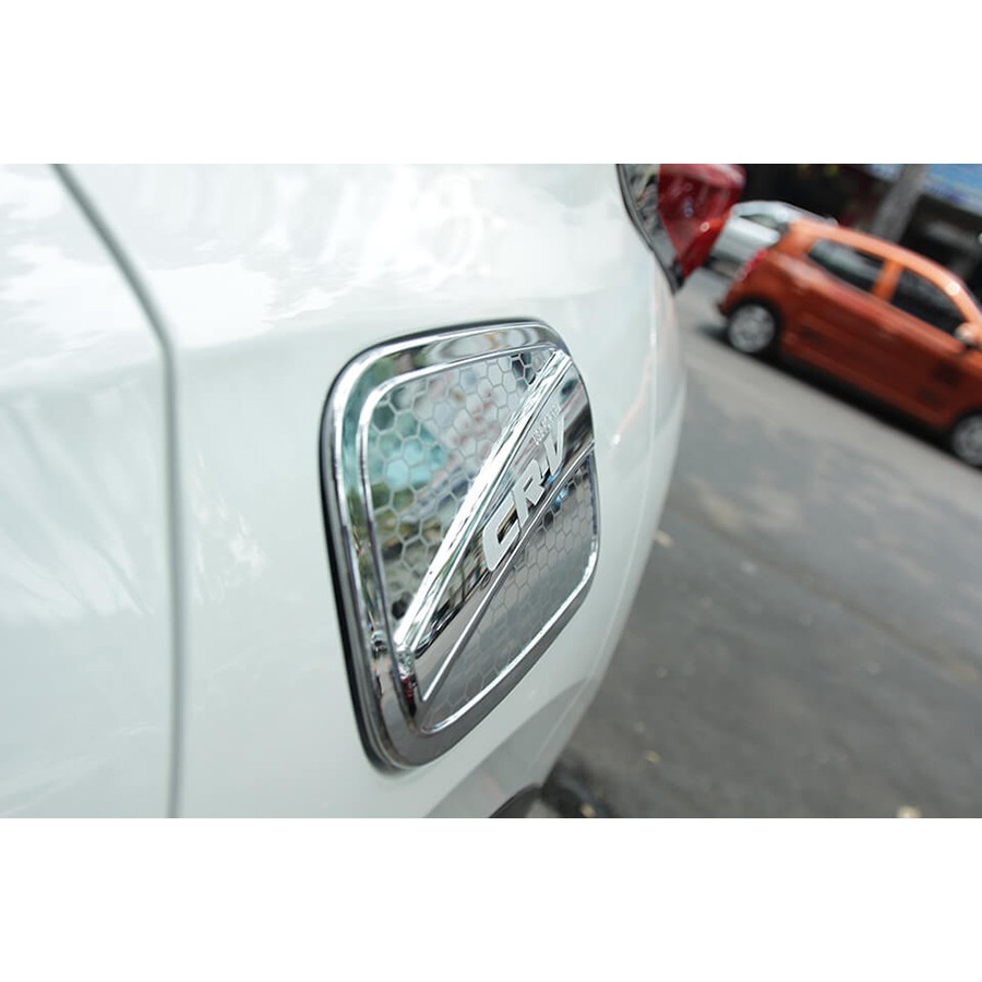 Ốp Nắp Bình Xăng Xe Honda CRV 2018 2019 2020 2021 2022 mẫu mạ Crom/Carbon