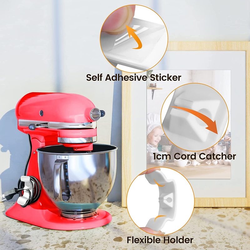 Dụng Cụ Kẹp Dây Cáp Chống Rối Sắp Xếp Gọn Gàng Cho Nhà Bếp Giá Đỡ