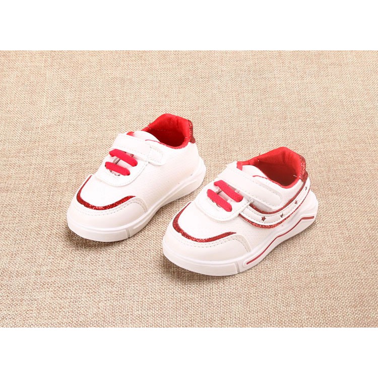 giày thể thao bé gái  size 15-19 sao tăm ánh bạc