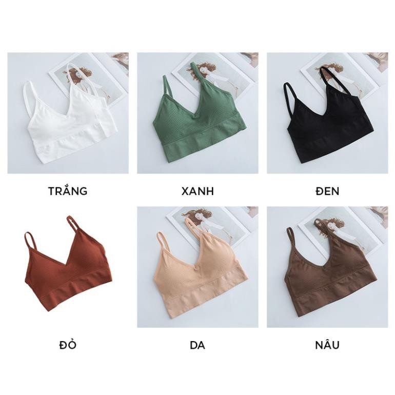 Áo bra nữ hở lưng chữ U hai dây freesize 37-60kg-BR01  ྇