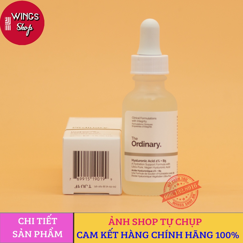 Tinh Chất Cấp Ẩm Hồi Phục The Ordinary Hyaluronic Acid 2% + B5 | Hàng Chính Hãng