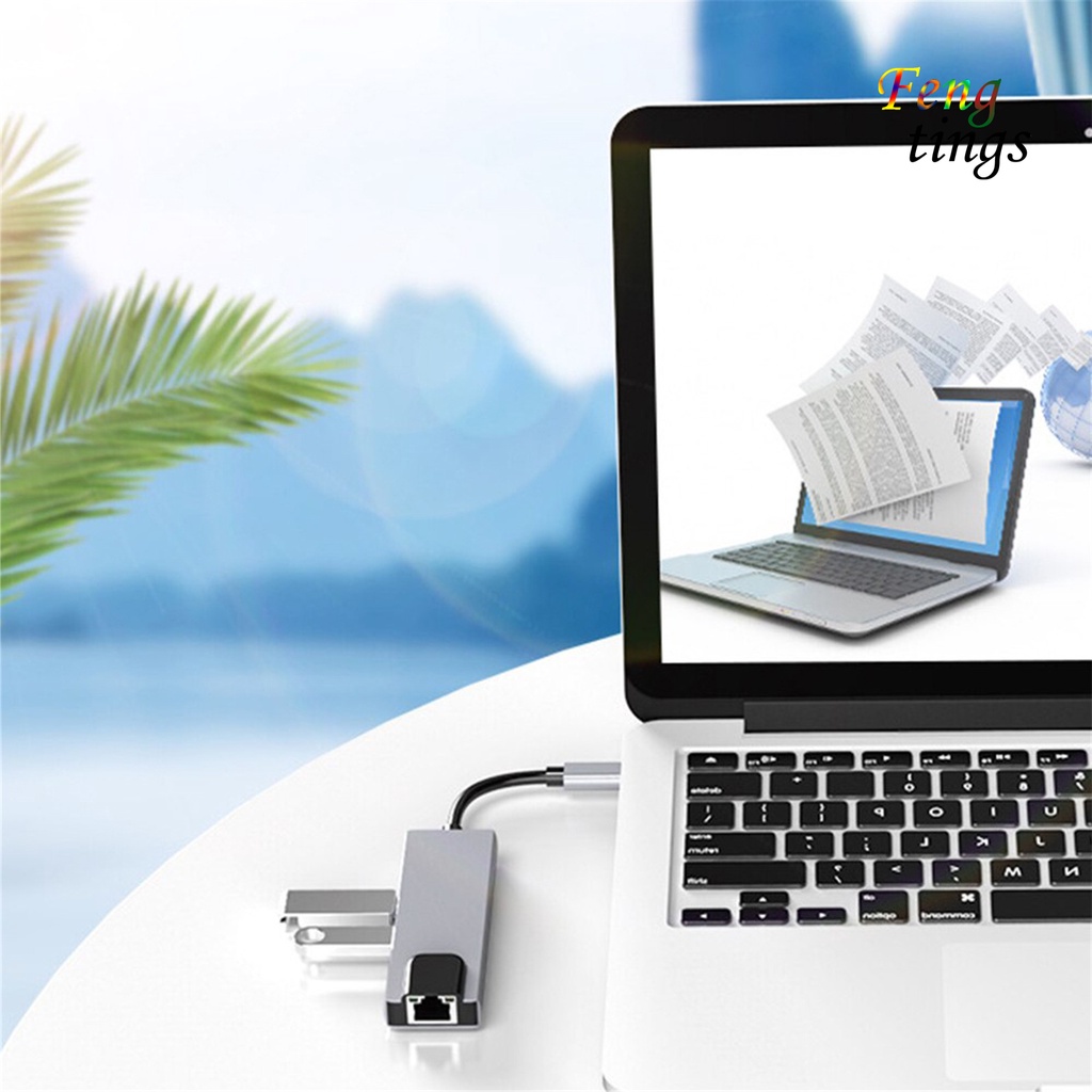 Bộ Chuyển Đổi Đa Năng Type-C Sang 4k Hdmi-Compatible Rj45 Usb 3.0 Pd Hub