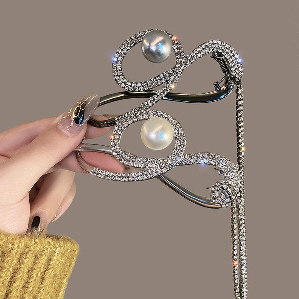 Kẹp Tóc Tua Rua Bất Đối Xứng Thời Trang Cho Nữ|Kẹp TóC BằNg HợP Kim