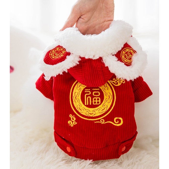 ÁO TẾT ẤM CHO CHÓ MÈO