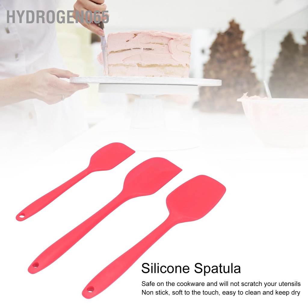 Hydrogen065 Thìa không dính Silicone Bơ Spatula chịu nhiệt Kem nướng bánh cho nhà bếp