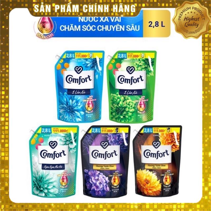 Nước xả làm mềm vải Comfort Chăm sóc Chuyên sâu Túi 2.8L