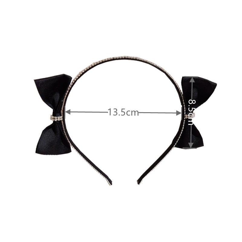 Băng Đô Nơ Đính Đá Phong Cách Hàn Quốc Xinh Xắn