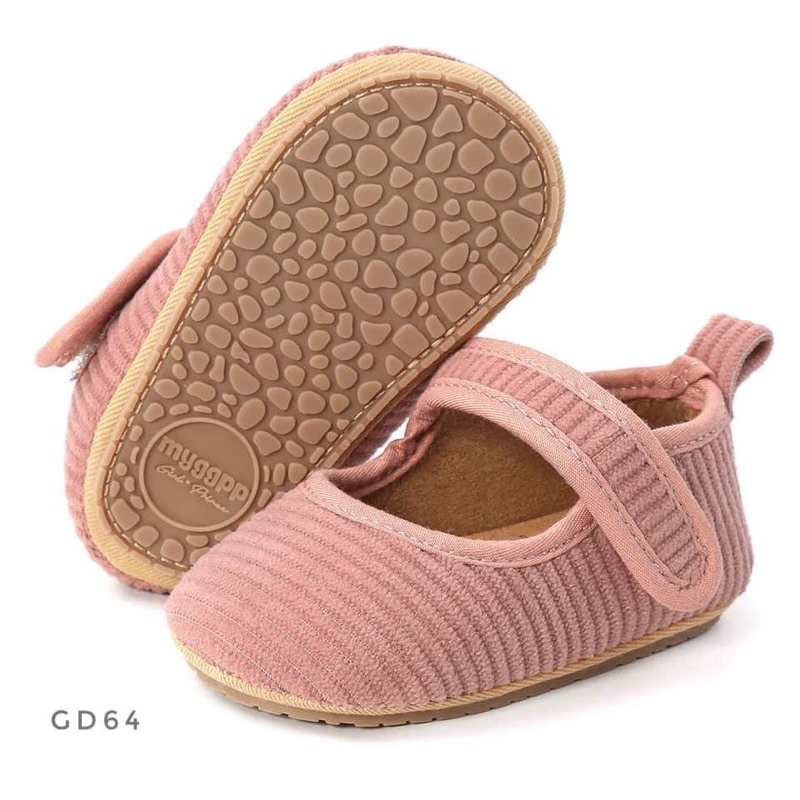 Giày vải nhung tập đi chống trượt Myggpp cho bé - GD64
