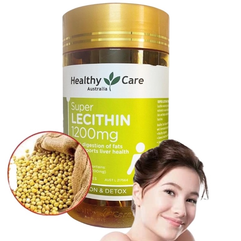 Mầm đậu nành Healthy Care Super Lecithin đẹp da, đào thải độc tố gan, cân bằng nội tiết tố