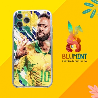 Ốp iphone trong suốt NeymarJr Cầu thủ bóng đá cho Iphone 5 6 7 8 Plus 11 12 Pro Max X Xr BLUNEY0073