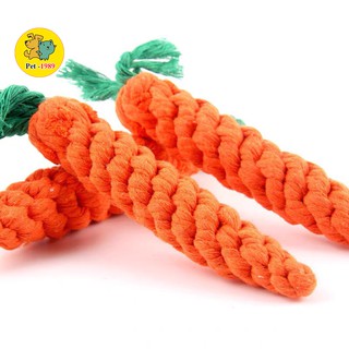 Đồ chơi - củ cà rốt cuộn thừng cho chó mèo thú cưng pet1989