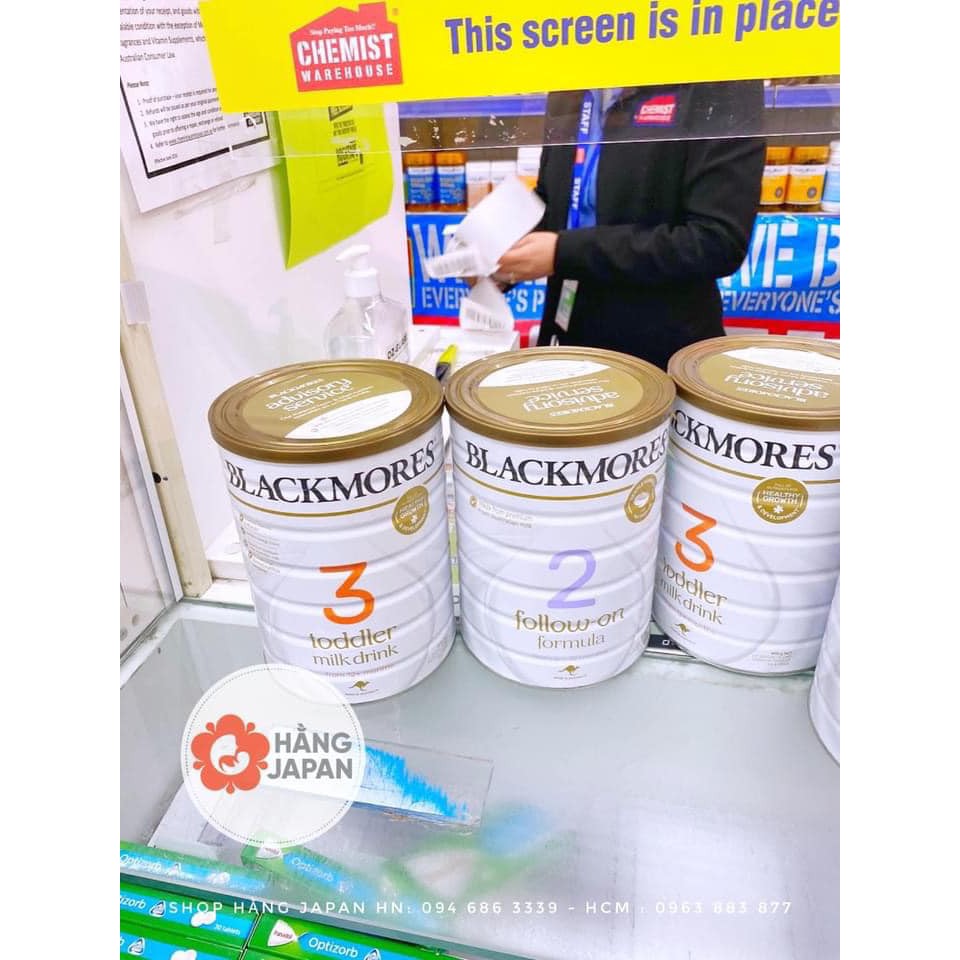 Sữa công thức Blackmores sô 1, 2, 3, lon 900g cho bé từ 0 đến 12 tháng trở lên - Hàng Úc, HSD 30/11/2022