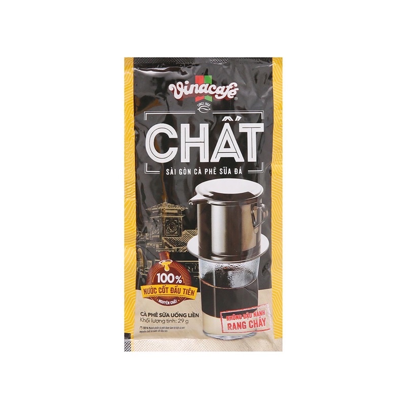 Cà Phê Chất Vinacafe Hộp 10 gói x 29g