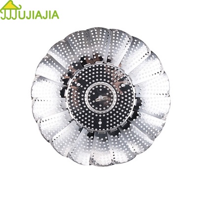 Khay hấp JUJIAJIA bằng bạc không gỉ có thể gấp gọn tiện dụng cho nhà bếp
