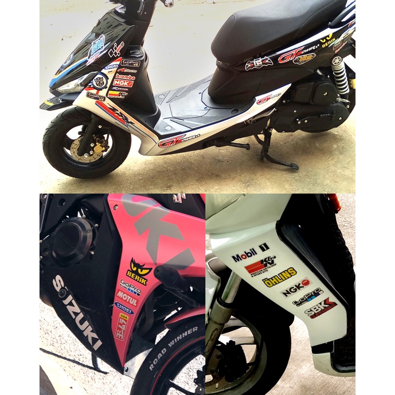 Miếng Dán Phản Quang Nhiều Hoạ Tiết Cho Nón Bảo Hiểm Xe Mô Tô Yamaha Tmax Kawasaki Ktm