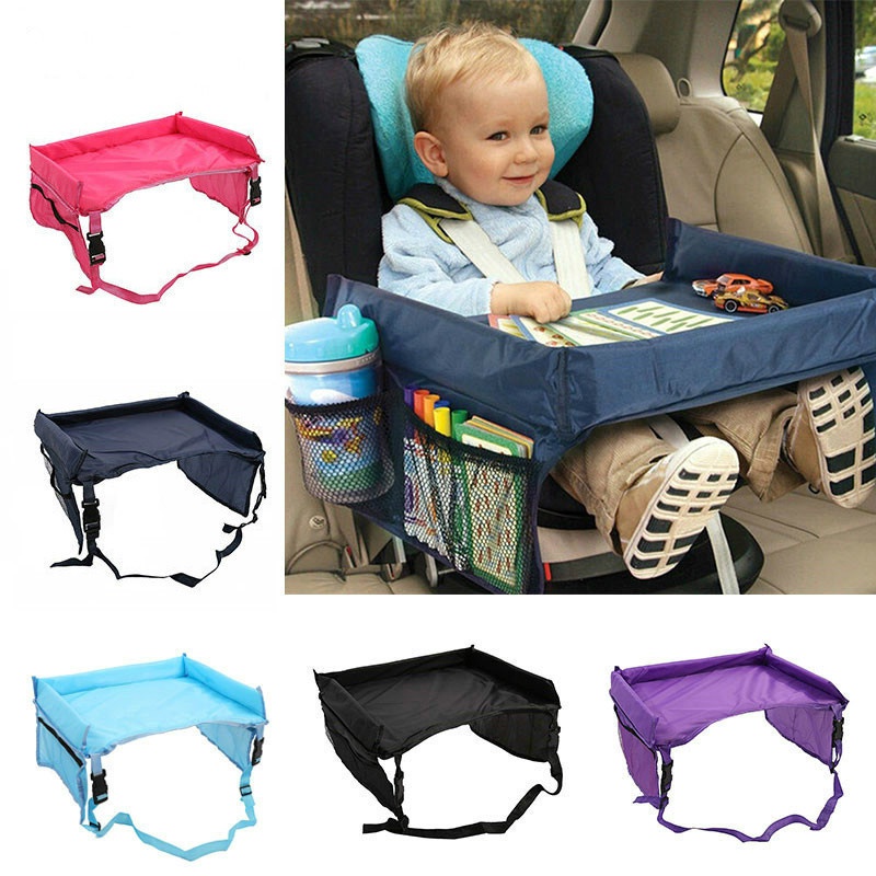 Khay đựng thức ăn/ nước uống 5 màu sắc đa năng gắn xe đẩy em bé