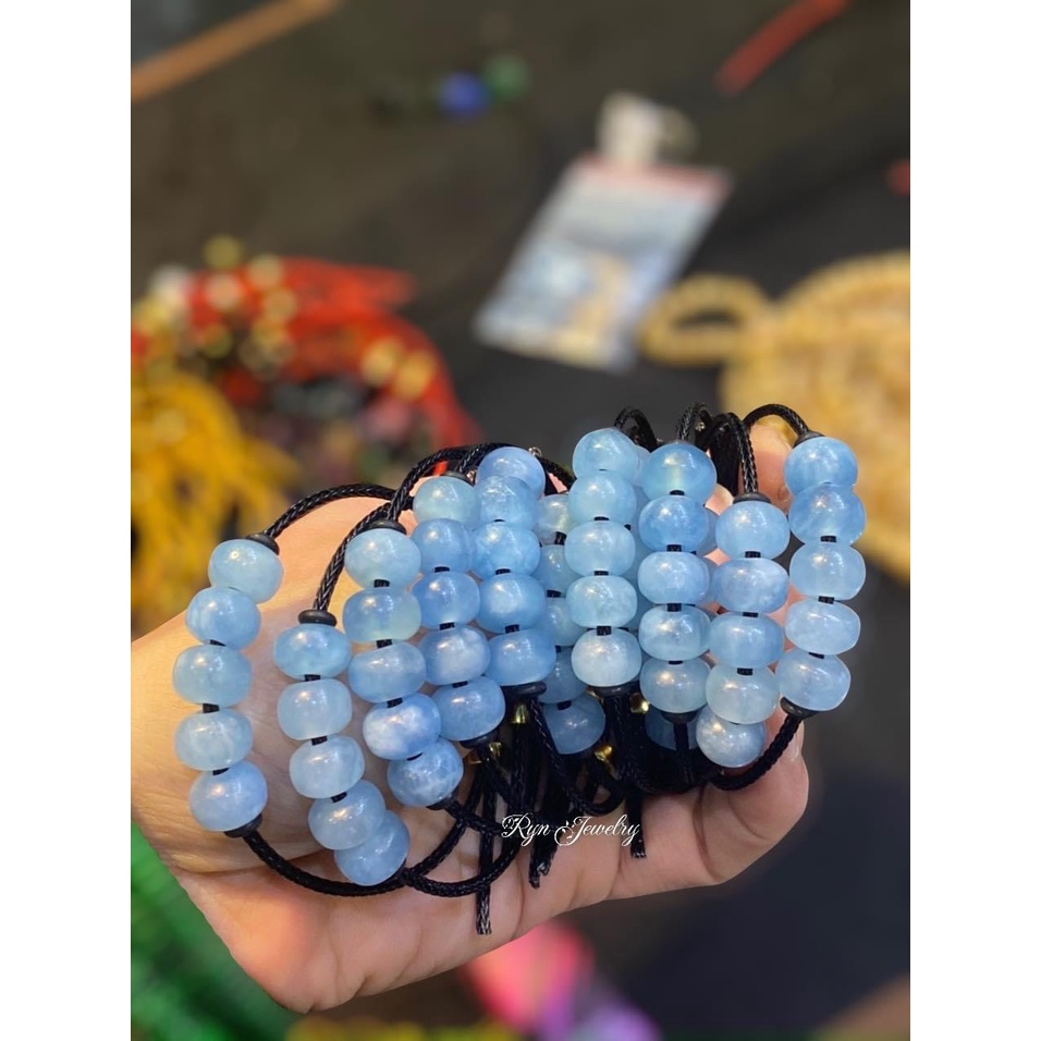 Vòng tay đồng điếu Aquamarine hàng chuẩn nhà Tiệm nhỏ của Ryn xanh mướt, mang lại may mắn cho người đeo😍😍😍