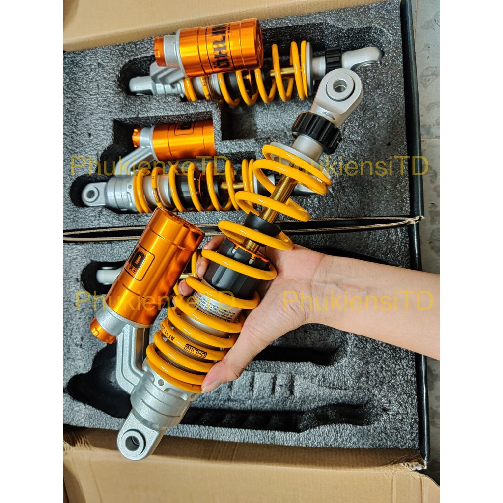 Phuộc OHLINS bình dầu TY VÀNG lắp cho Dream Wave Elegant Axelo Future Blade Suviva Magic Charly Cub Sirius Jupiter Tauru