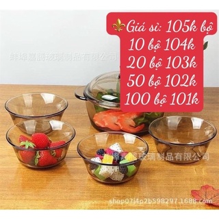 Bộ nồi thuỷ tinh kèm 4 bát