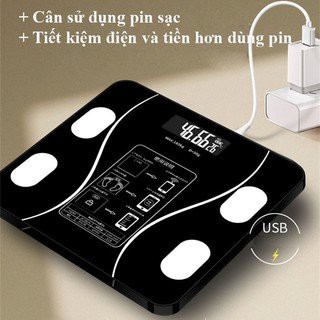 Cân Điện Tử Sức Khỏe Thông Minh - Đo Lượng Mỡ Và Nước Trong Cơ Thể, Tính Chỉ Số BMI Có Độ Chính Xác Cao - Lỗi 1 Đổi 1