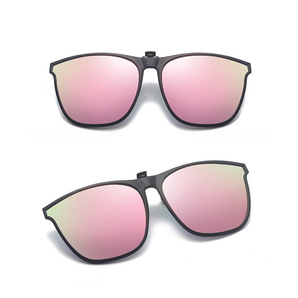 1 Kính Mát Chống Tia UV Gọng Lớn Màu Sắc Gradient Thời Trang