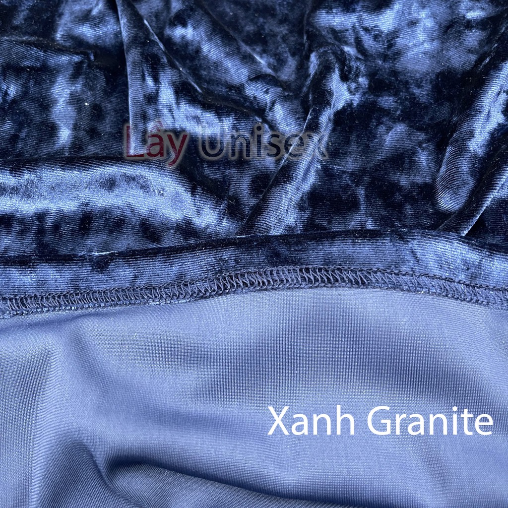 Áo nhung nam tay lỡ form rộng - Xanh GRANITE | WebRaoVat - webraovat.net.vn