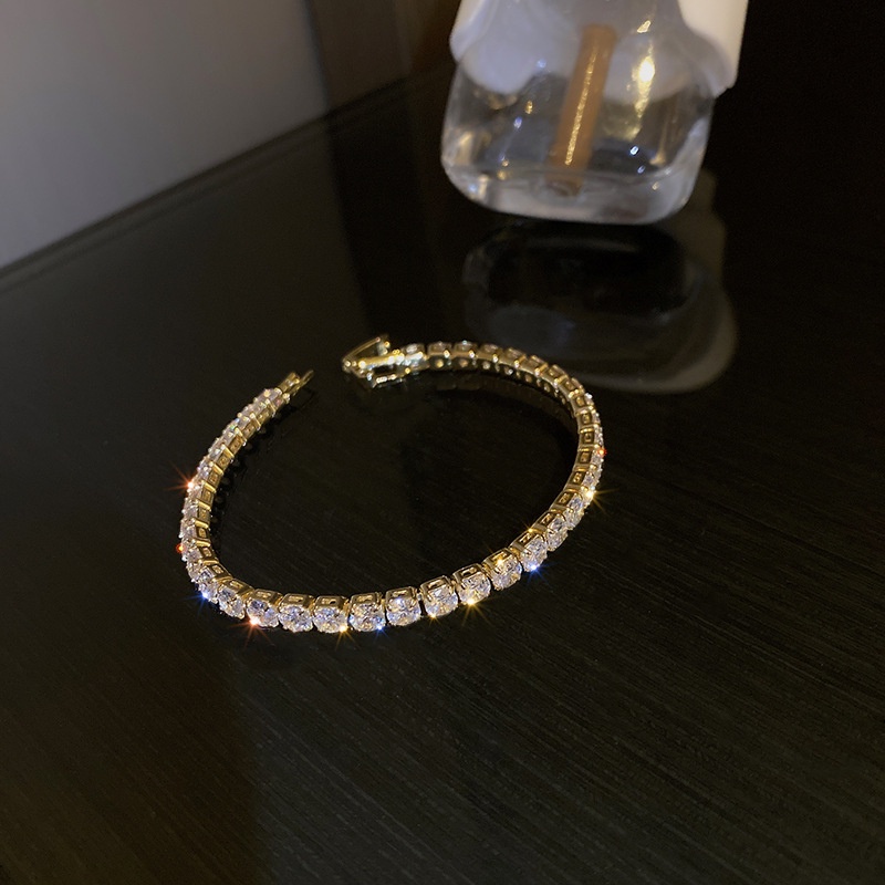 Vòng Tay Đính Đá Zircon Đơn Giản Thời Trang Âu Mỹ