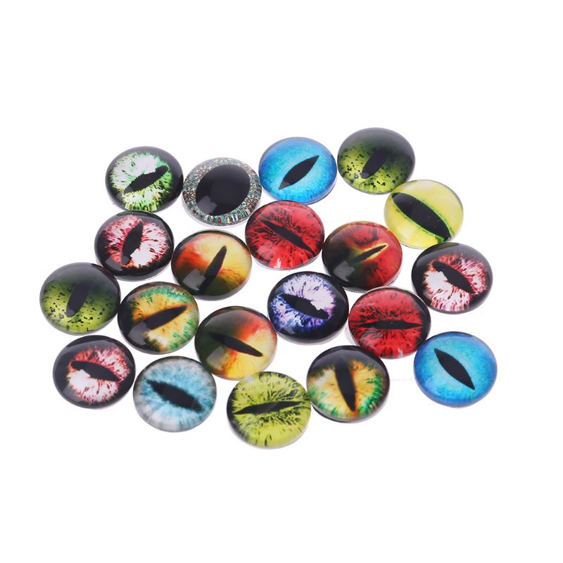 Set 10 Cặp Mắt Kính Hình Mắt Khủng Long 8/12/18mm Làm Đồ Thủ Công DIY