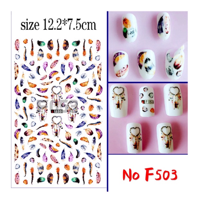 BỘ 2 TẤM STICKER DÁN MÓNG TAY VINTAGE