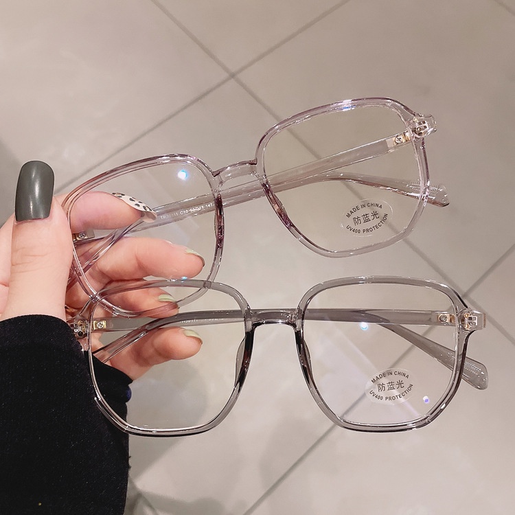 Kính cận gọng vuông VIENDO chống ánh sáng xanh tia uv kiểu Hàn Quốc thời trang cho nam nữ (cắt độ theo yêu cầu)