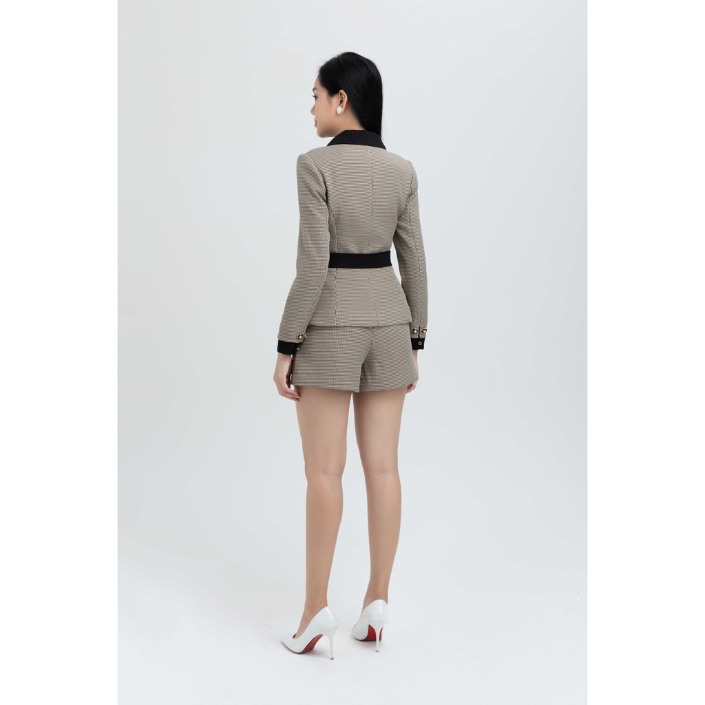 Áo Vest Tweed cổ đức nữ thiết kế IVY moda MS 67M5812