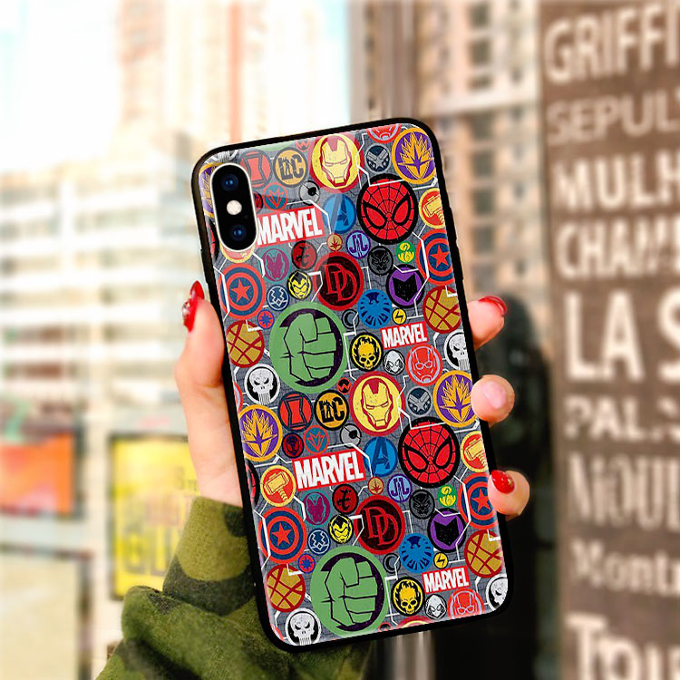 Ốp Chống Sốc In Hình Mavel IMACC Cho Iphone X 11 6 7 6S 8 Plus 12 Mini 12 Pro Max Se 2020 6Splus 7Plus 6Plus 8Plus Xs
