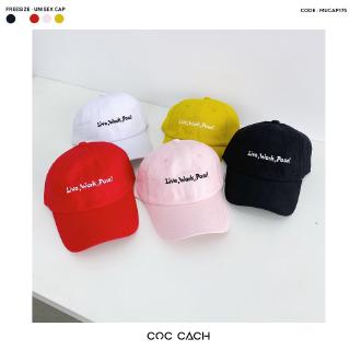 UNISEX Mũ cap live work pose Mucap175
